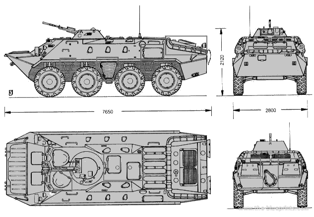 Схема башни бтр 82а