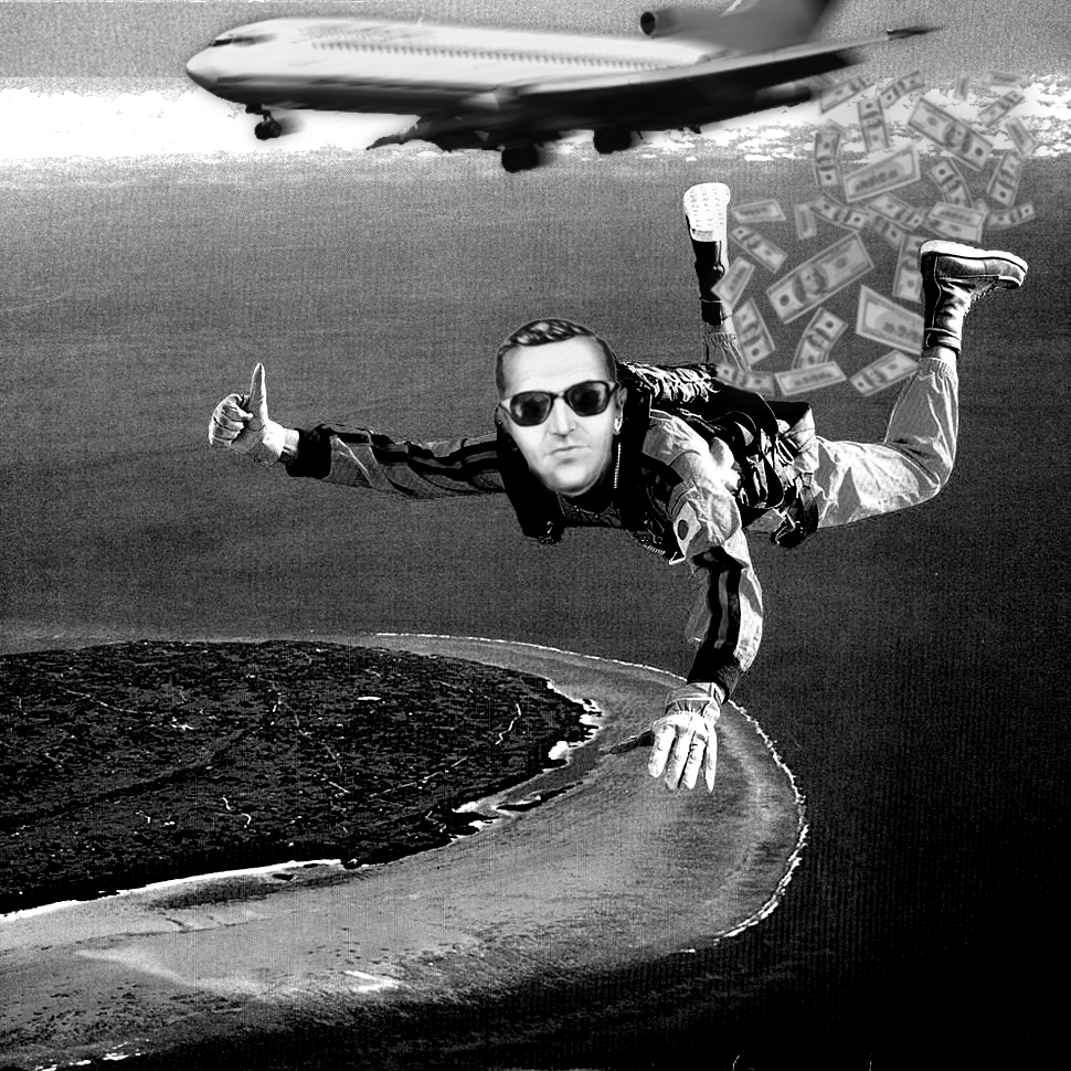 D.B. Cooper jumps from an airborne Boeing 727 after extorting $200,000 ...