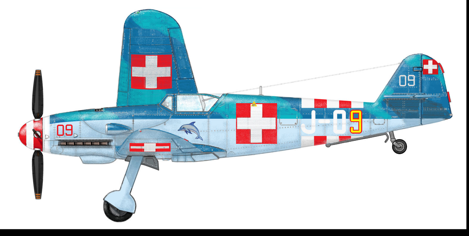 swiss_navy_ve_bf_109_n_dolphin_by_jimbow