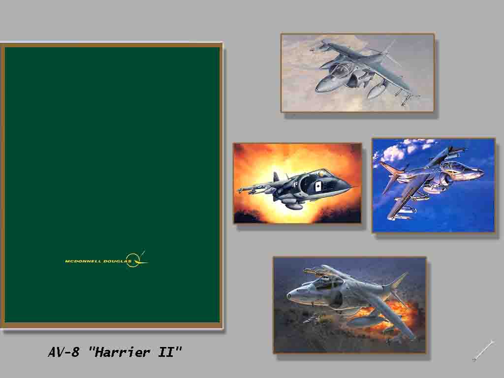 AV8 Harrier Hangar Screen