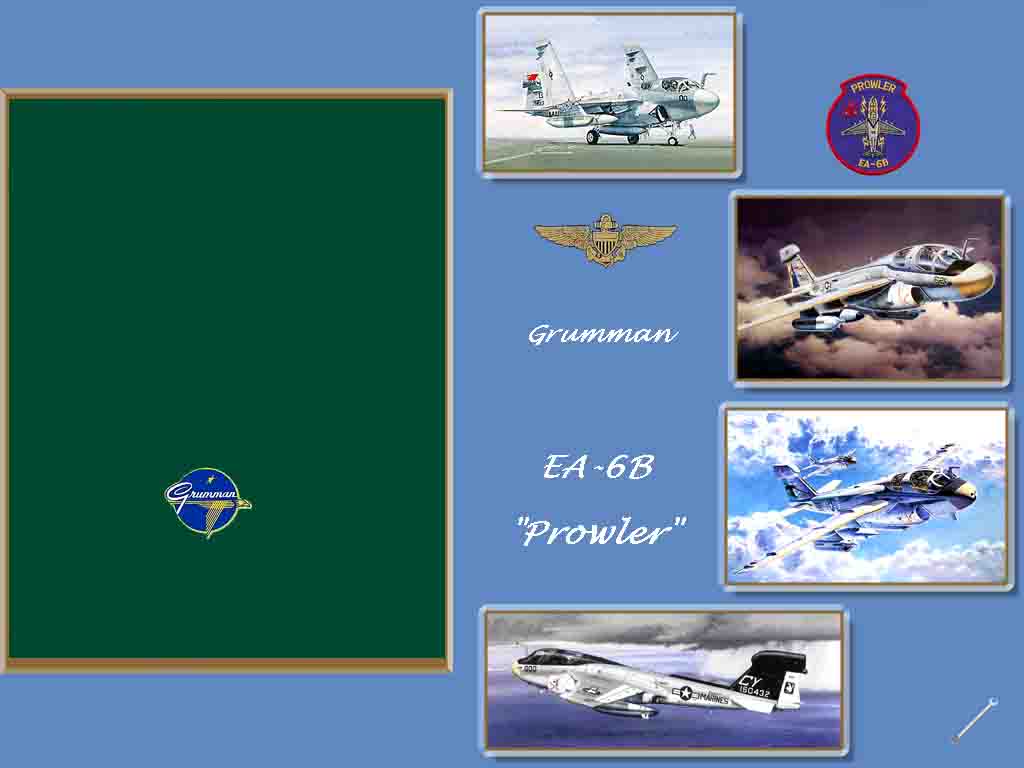 EA-6B Prowler Hangar Screen