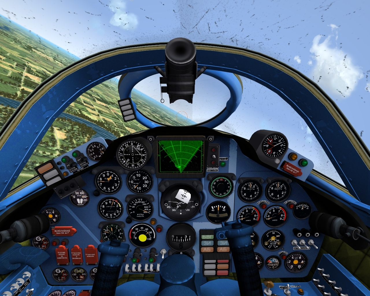 Yak-28B Brewer stand-in cockpit
