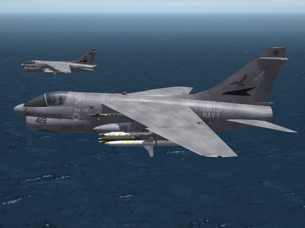 A-7E (74) VA-72 Bluehawks skin pak -SF2/SF2NA