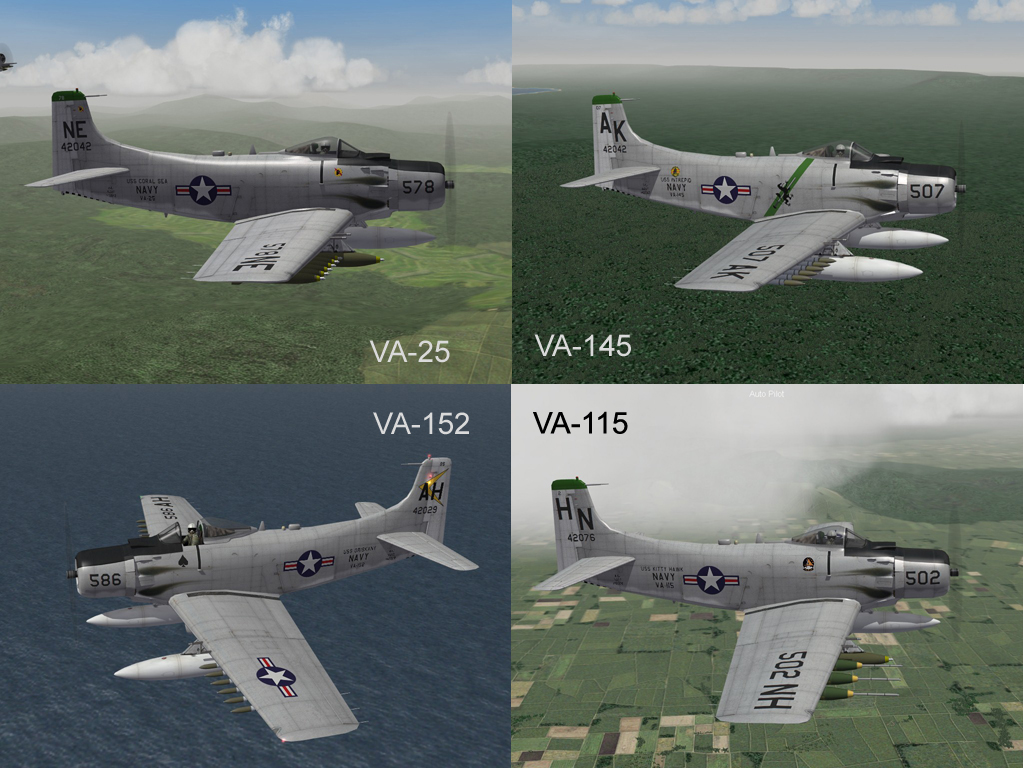 3rdW A-1J Skyraider, Skins and Ini Update Pak