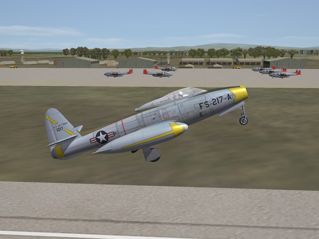 SF2 Korean War Era USAF ANG F-84E Skin Pak