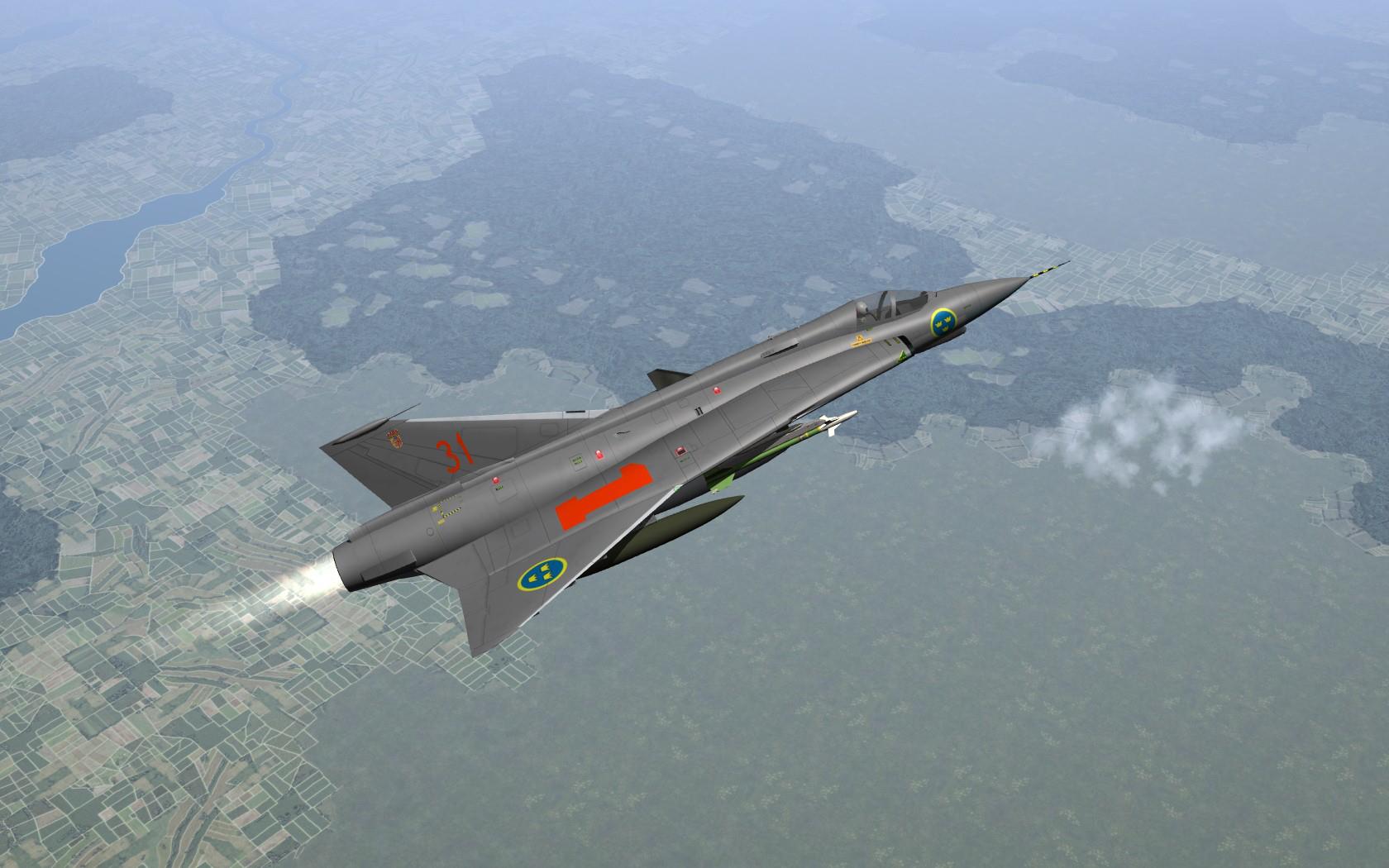 TSF J 35 Draken Flygvapnet Package