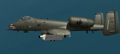 A-10 High-res Dark Green Camo Skin