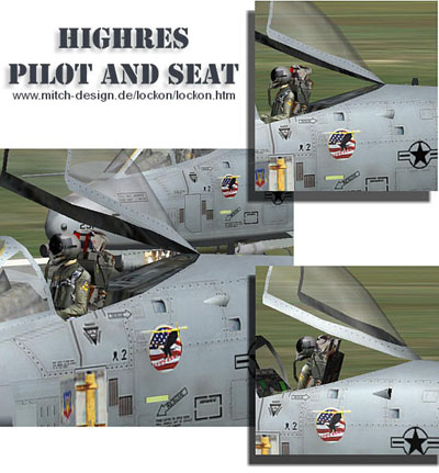 HighRes A-10 Pilot and Seat Skin