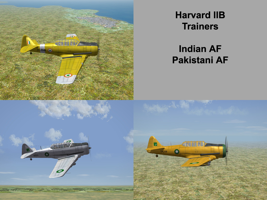 Harvard IIB, Indian & Pakistani AFs Pak