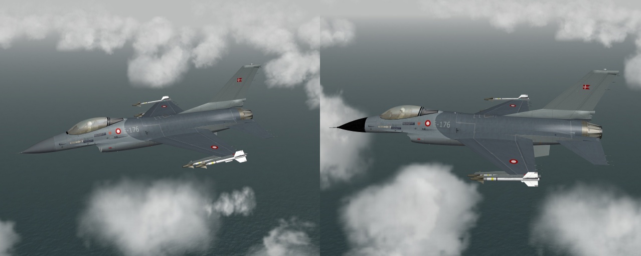 Pack 2 Hi Res F-16A Royal Danish AF (RDAF)