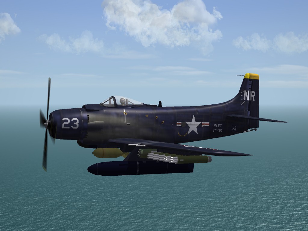 SF2 KAW Era AD-4NL Skyraider (by MontyCZ)