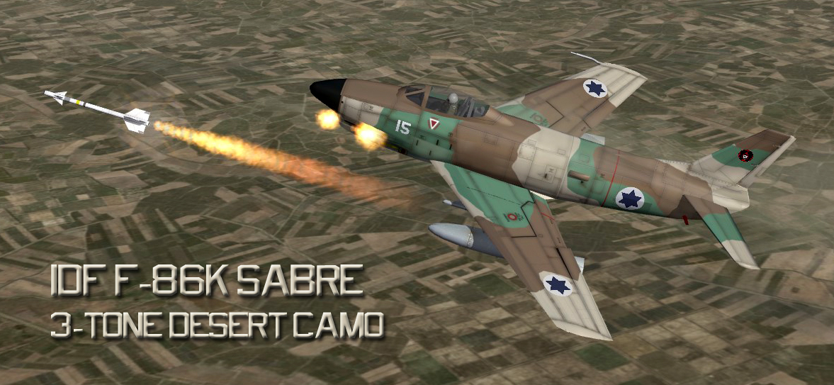 F-86K IDF 'What-If' 3-Tone Camo Skin