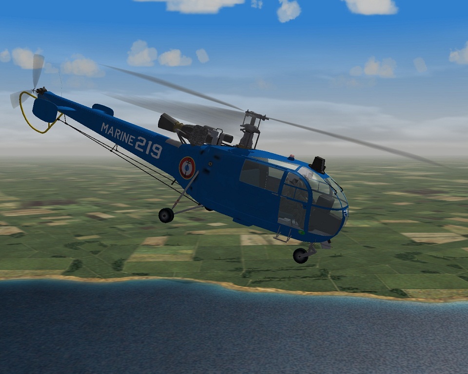 Alouette III French Navy Skin