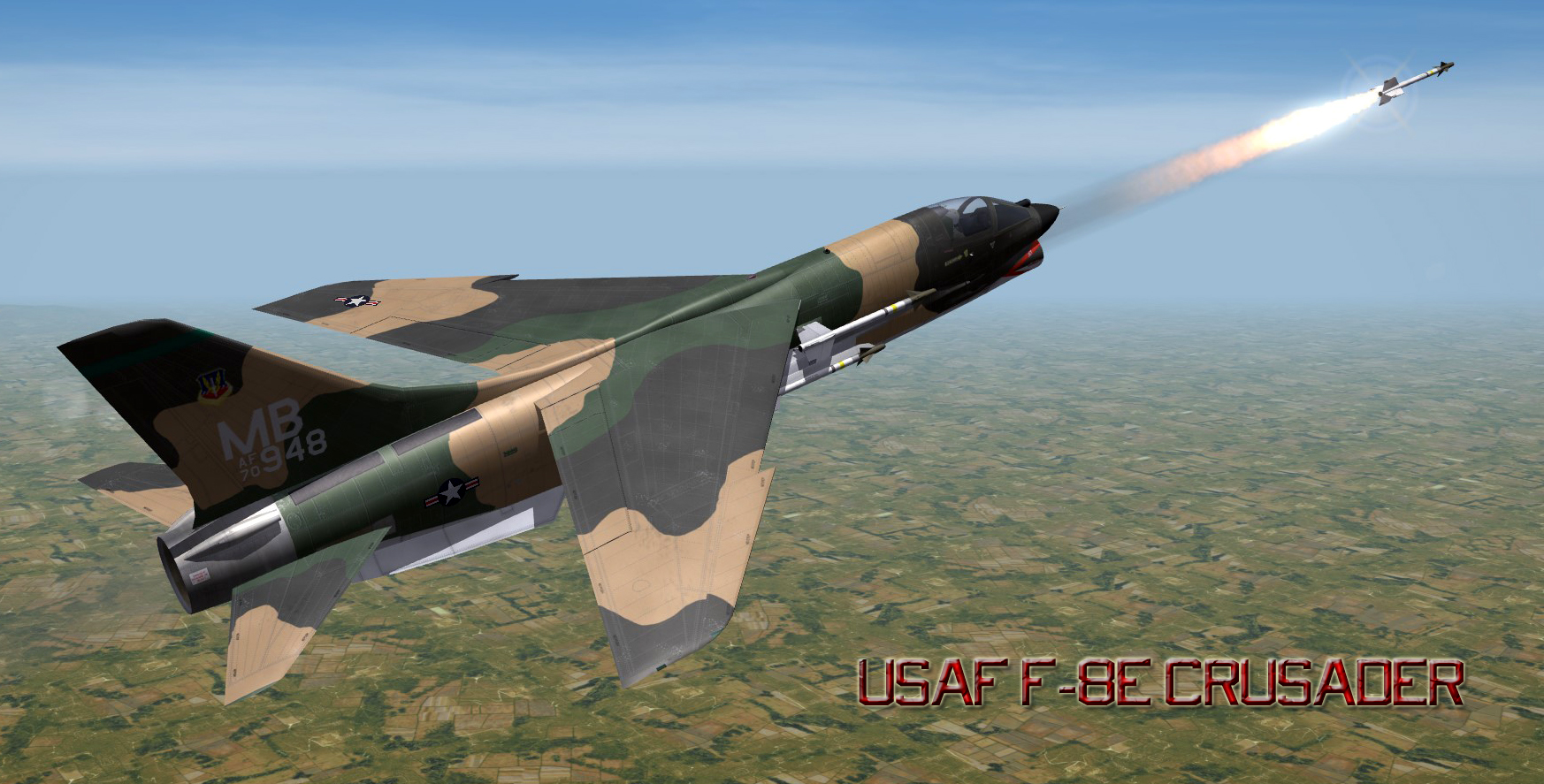 F-8E Crusader 'What-If' USAF SEA Skin