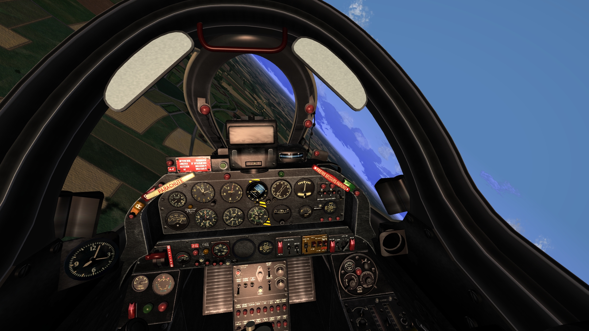 Super Mystere B2 cockpit