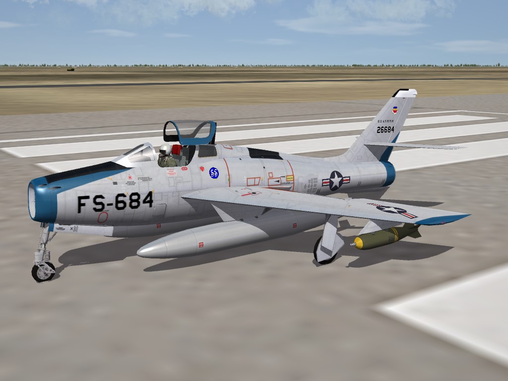 SF2 3W F-84F "Thunderstreak" USAF & ANG Skin Pak