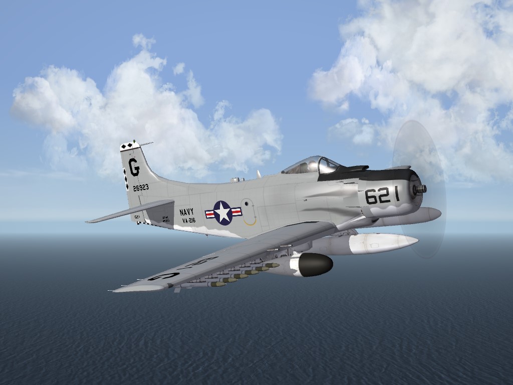 SF2 AD-4N (Late) Skyraider, 1950s USN