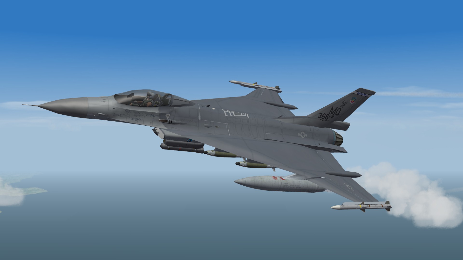 F-16XL for SF2 - F-16E Blk 62 Fighting Falcon - Thirdwire ...