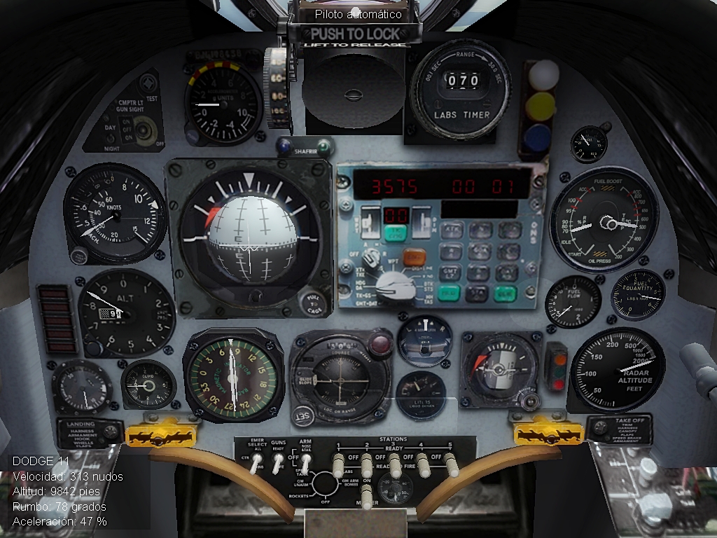 A-4C_A Malvinas/Falklands cockpit