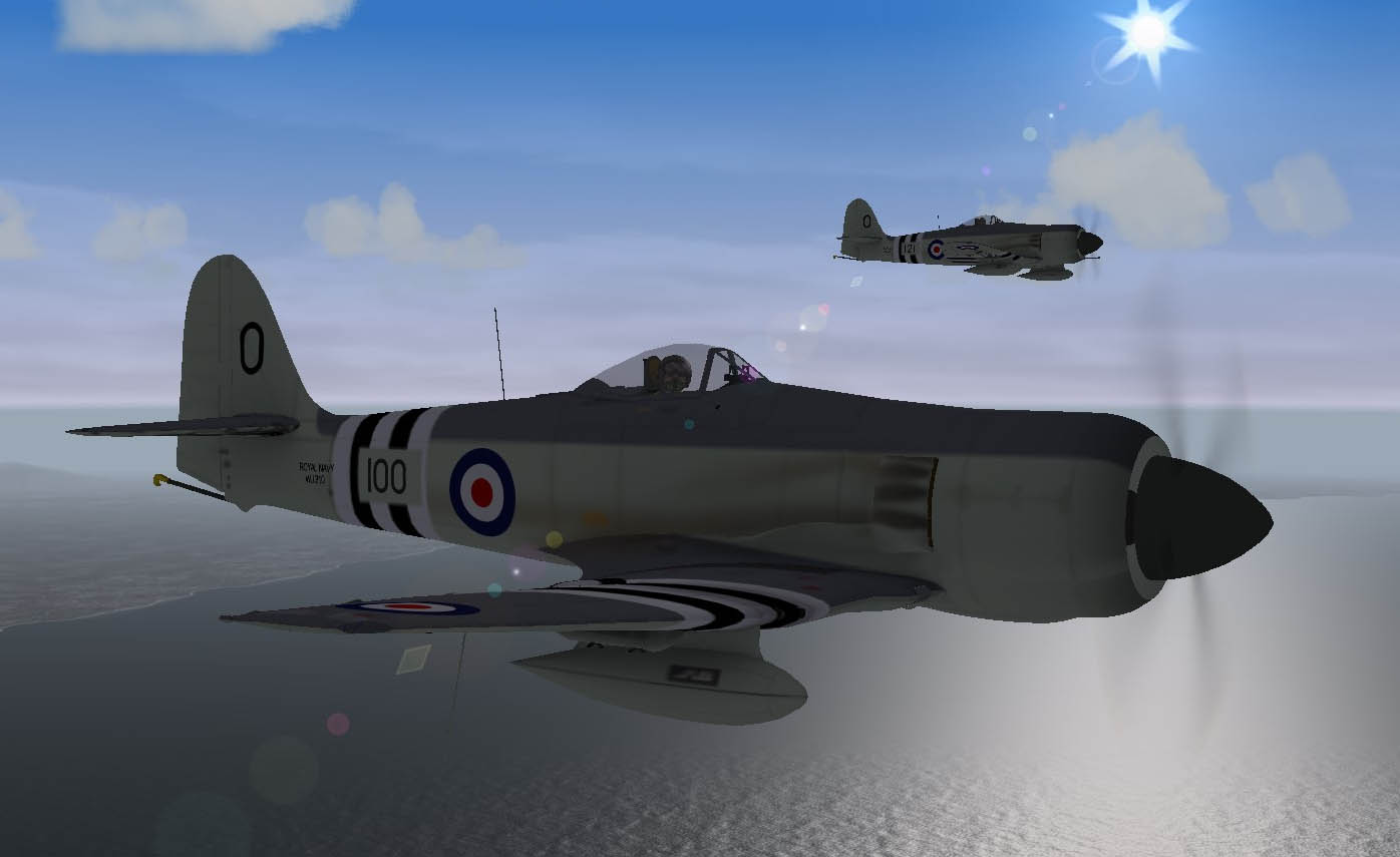 RN 807 Squadron Sea Fury Korean War(HMS Theseus 3th Patrol, Dec 1950)