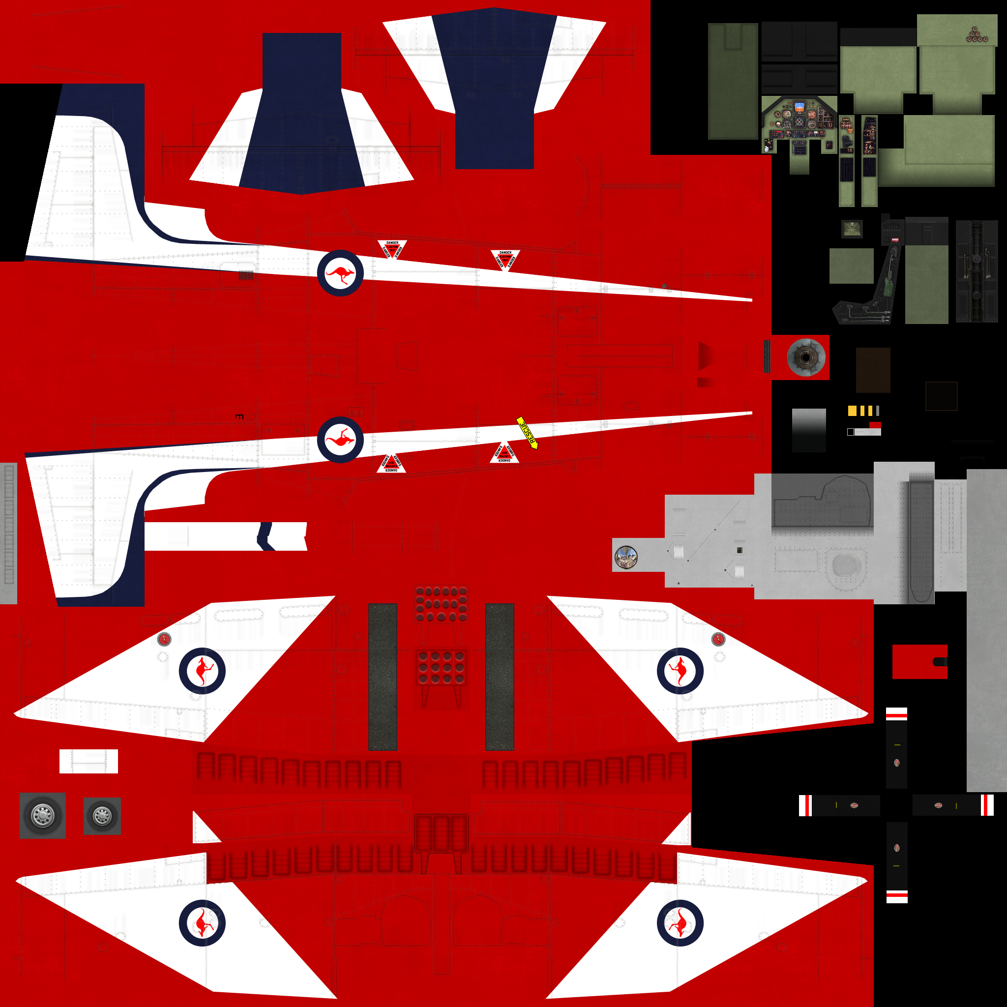 PC-9/A Ver 2.0 Photoshop templates