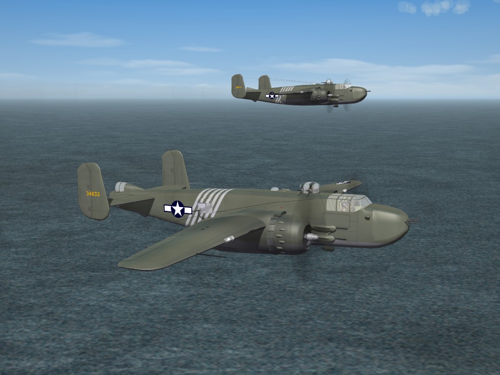 SF2 WW2 B-25H Mitchell, 1st Air Commando Group Skin Pak