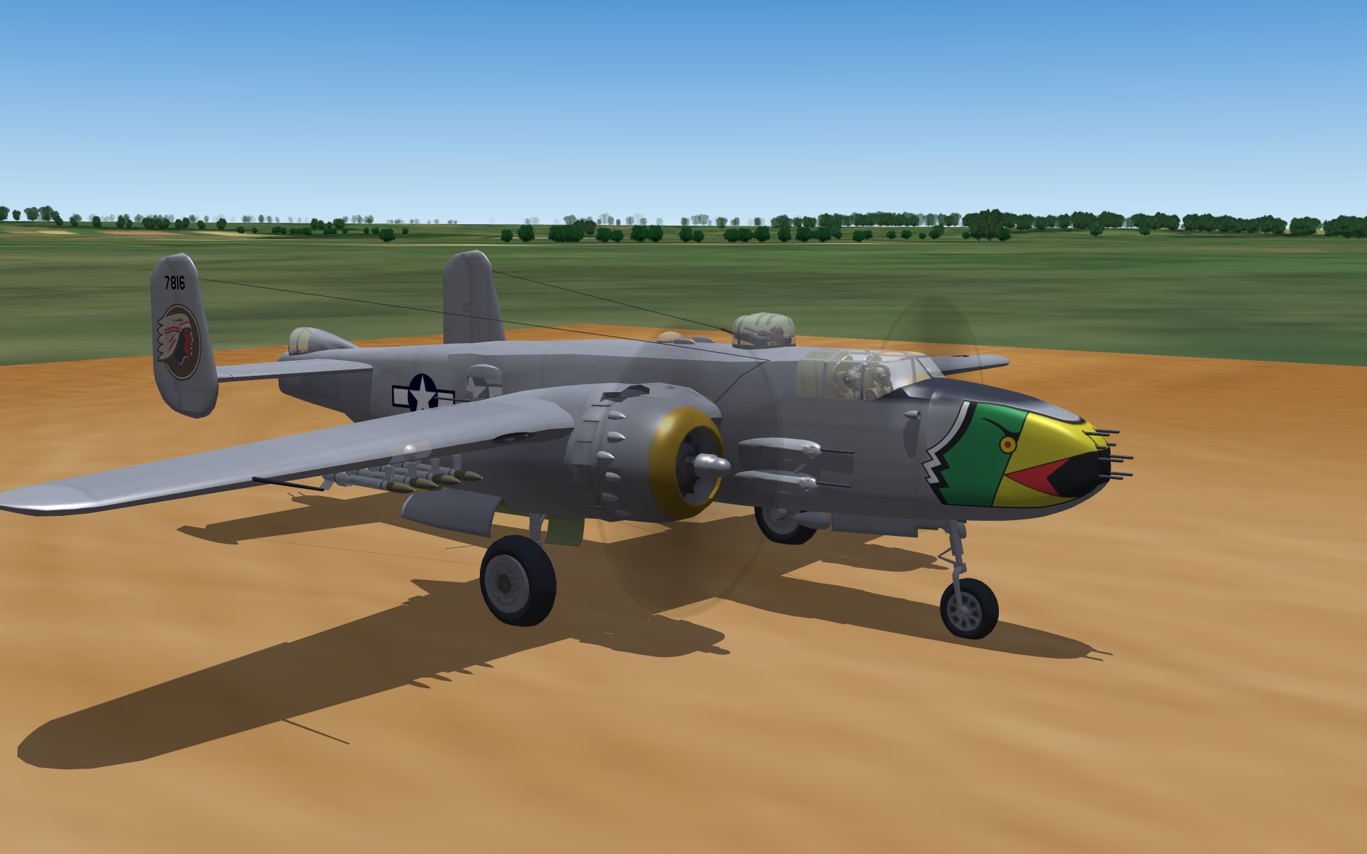PTO B-25J Mitchell "Gunship"  Pak