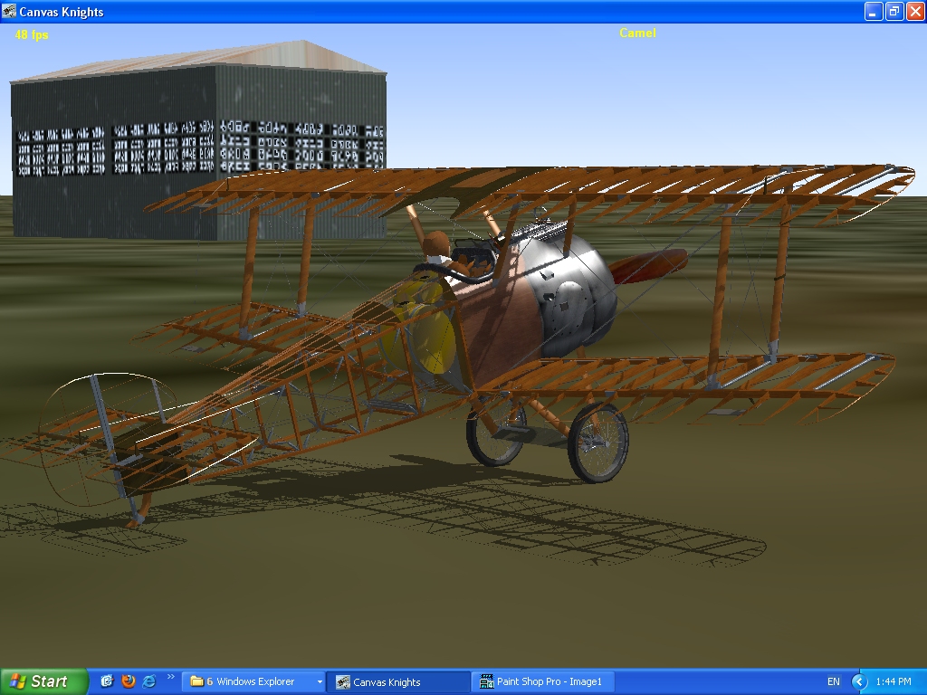 Sopwith Camel Full Skeleton Plane.