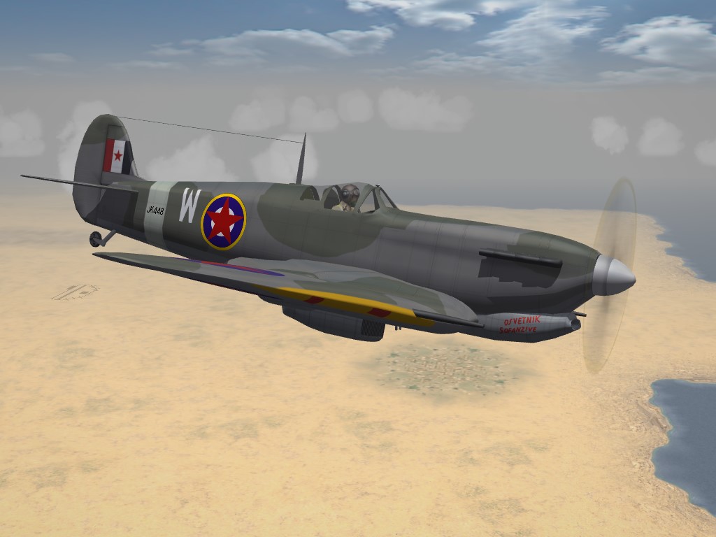 SF2 WW2 MTO Spitfire Mk.5, 352 Sqdn (Yugoslavia)
