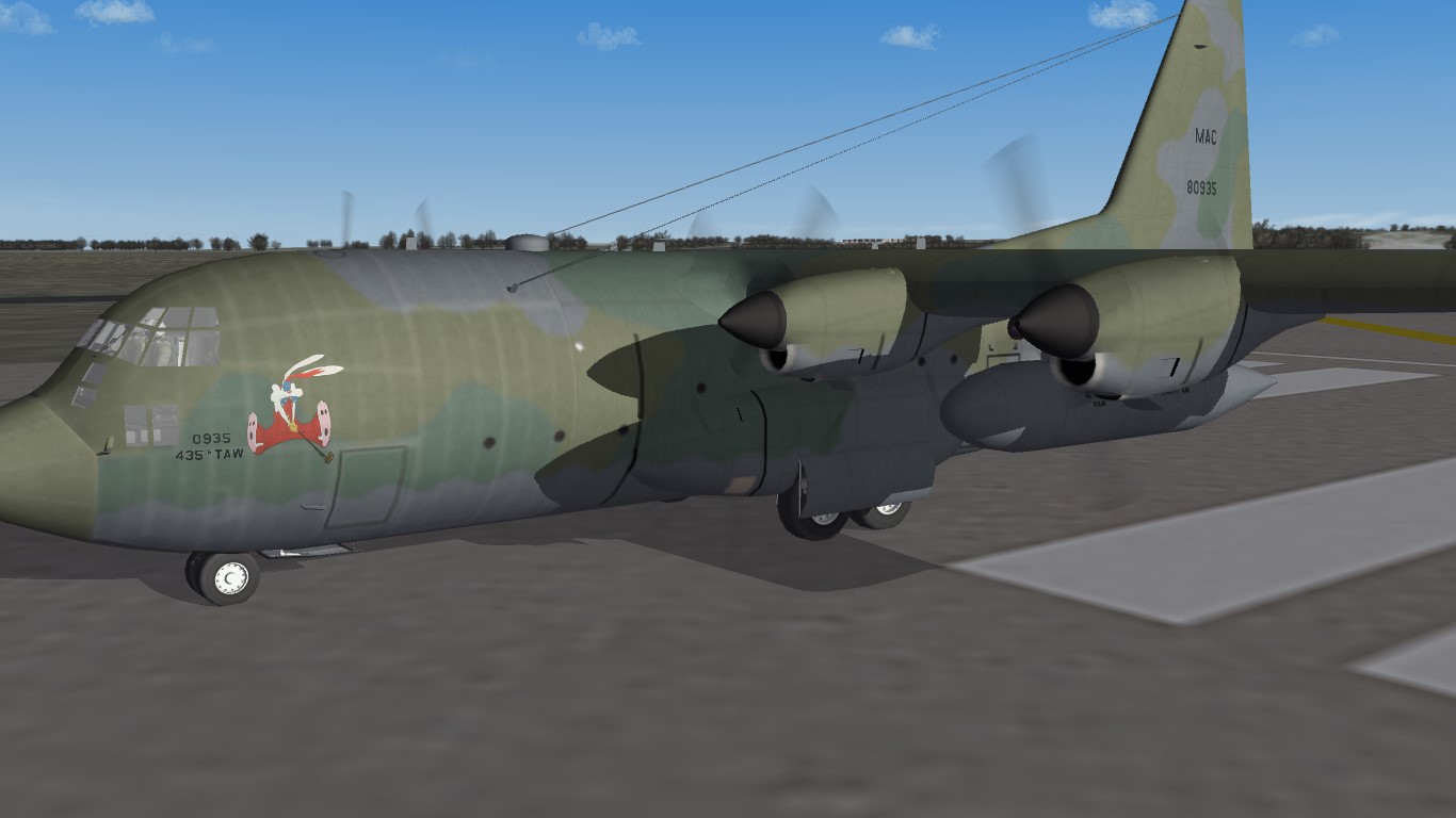 Desert Storm Skins for Dels new C-130
