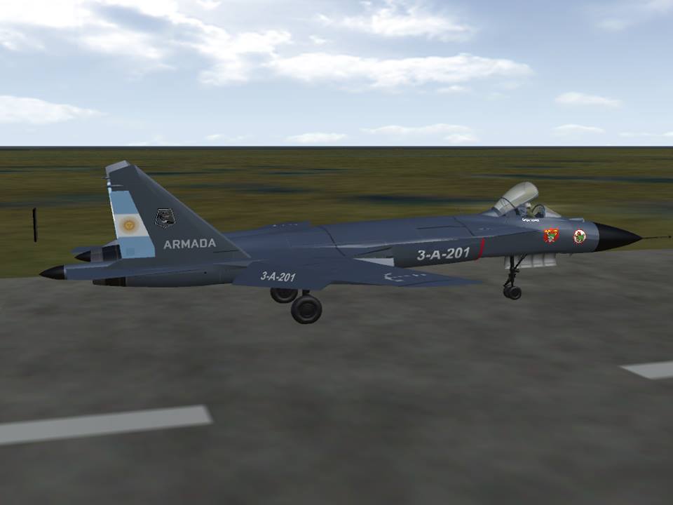 Su-47 Skin Armada Argentina