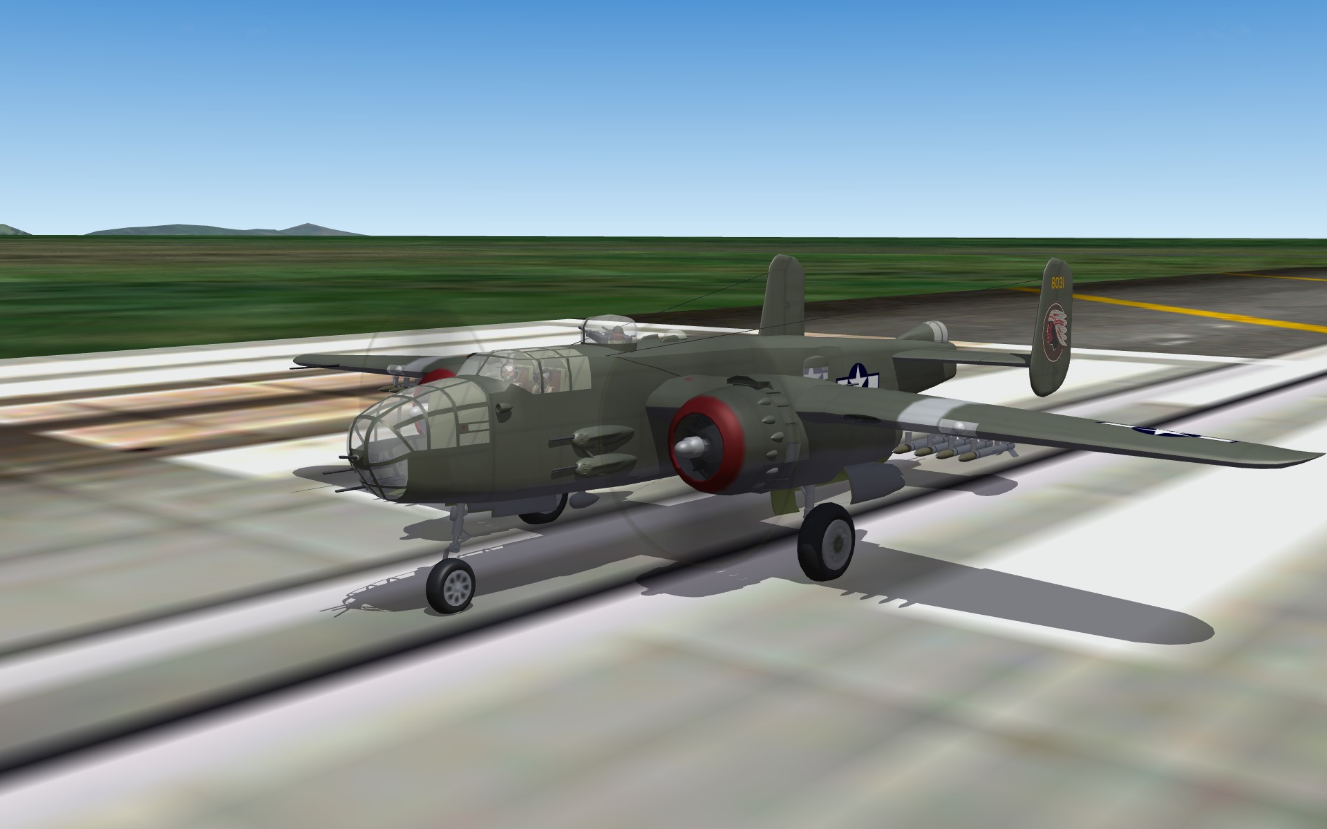 PTO B-25J Mitchell Bomber Pak