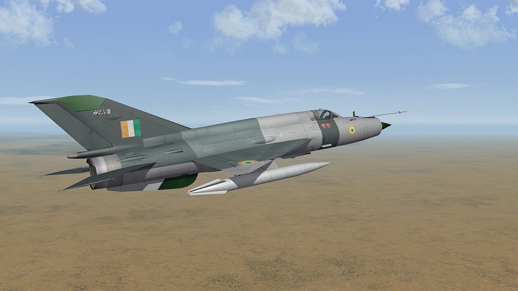 Tri-Grey IAF MiG-21bis Type 75 skin