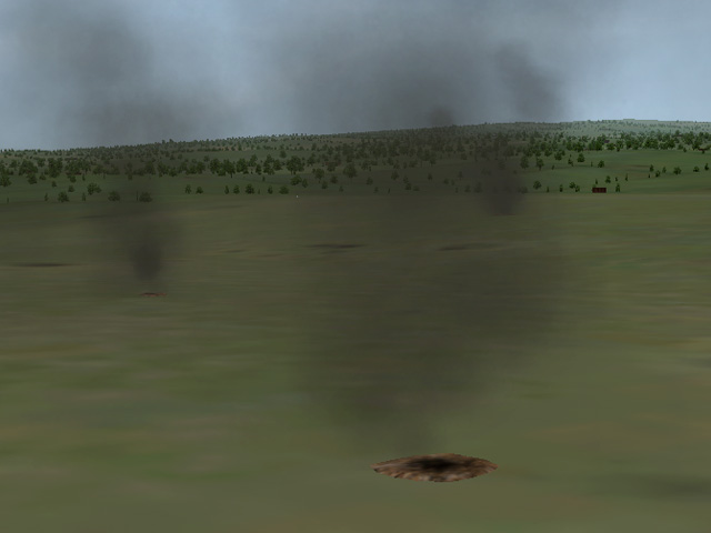 Smoking Craters for Battlefields