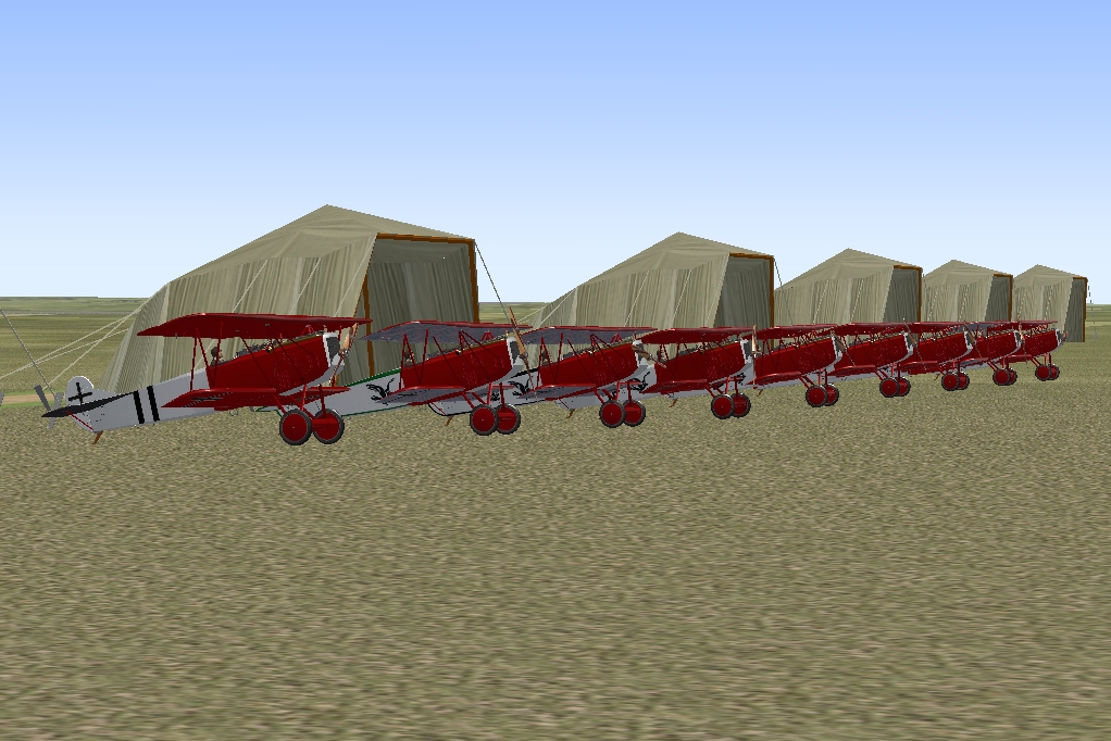 Fokker D7's Jasta 18 Raben Skin Pack