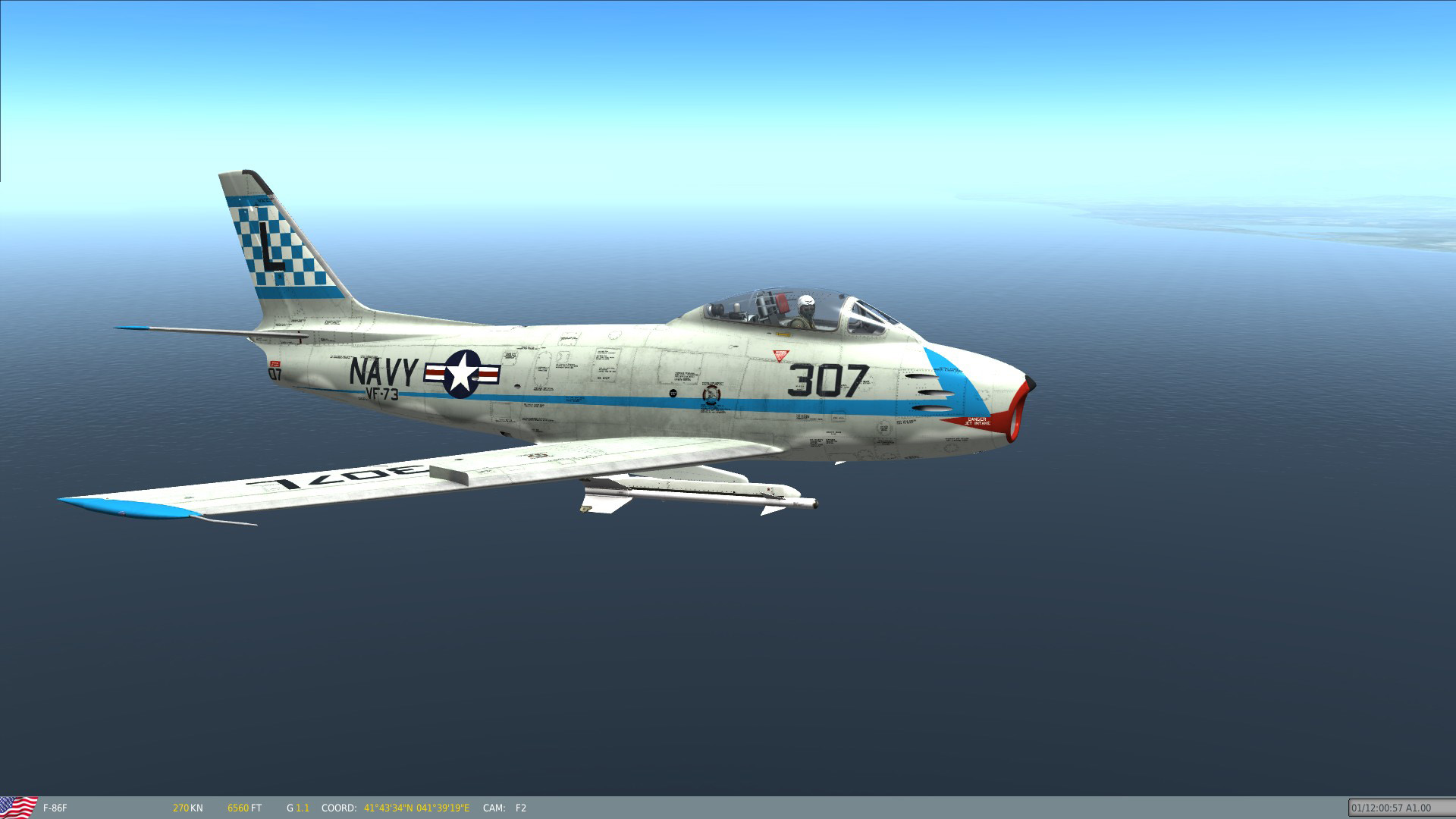 FJ-3 VF-73 Jesters Skin Pack for DCS F-86F