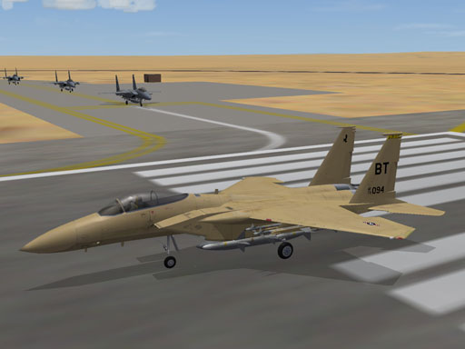 Sand/Desert F-15a Skin (fictional) for third-wire model