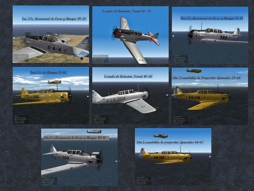 Texan Argentine Navy Skins Pack