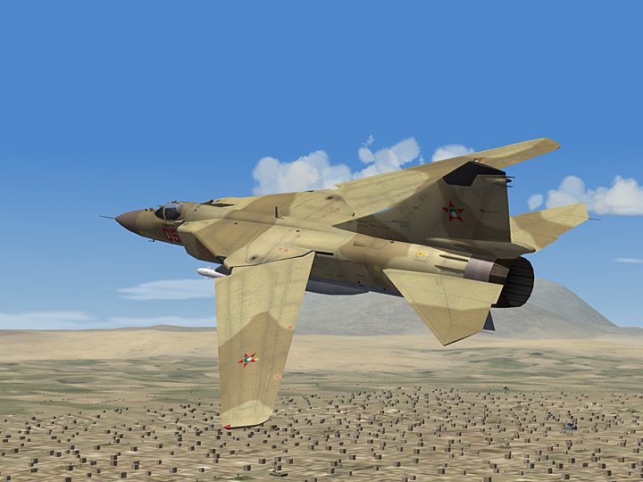 Mercenary Sand Skin for MiG-23 Flogger Series (fictional)