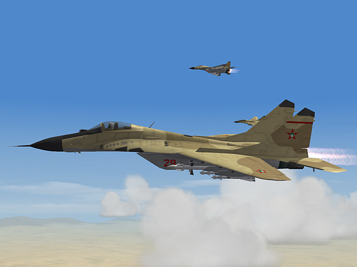 Mercenary Sand Skin for MiG-29A Fulcrum (fictional)