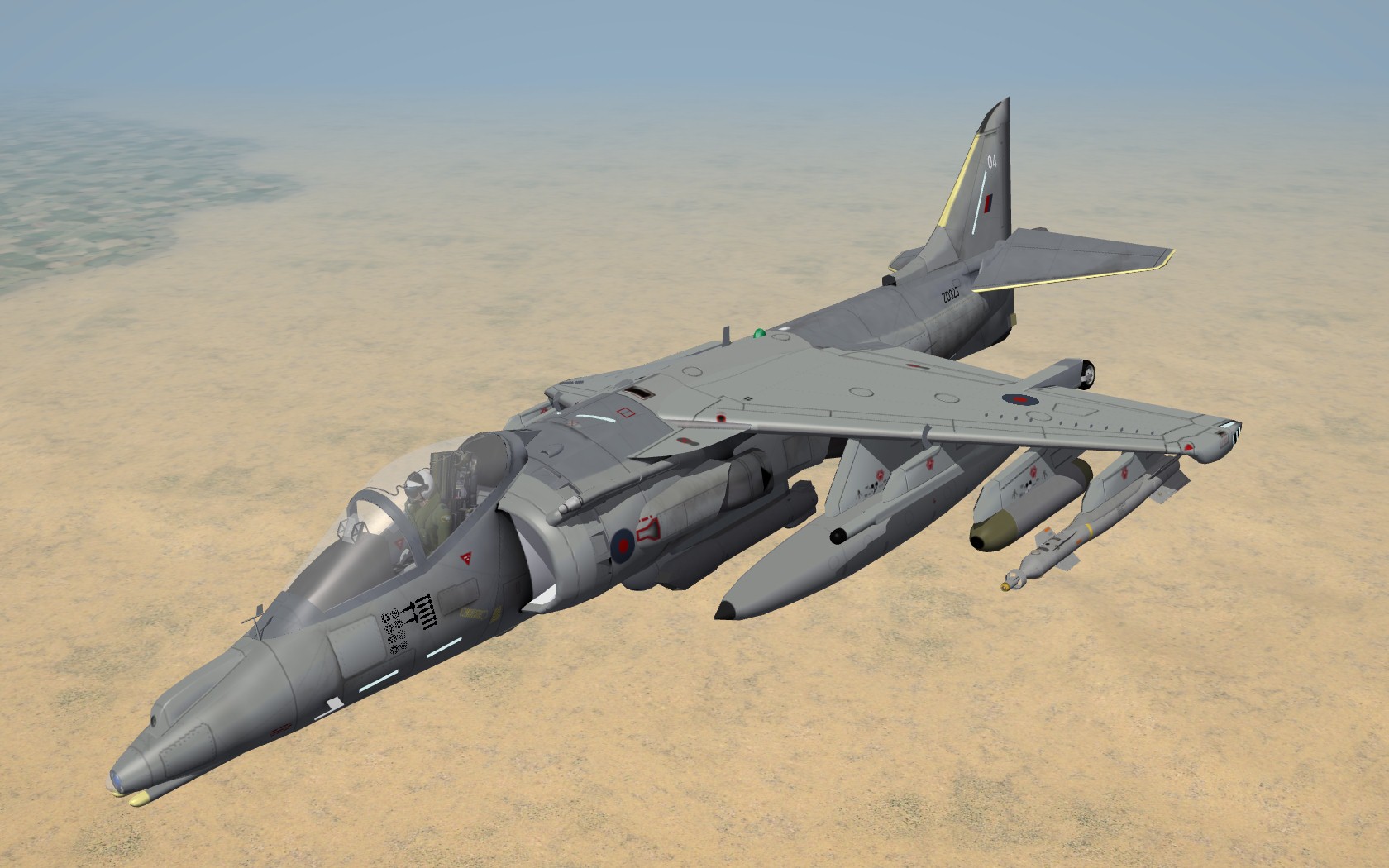 Bae Harrier GR.7 ZD435 RAF, fsll2