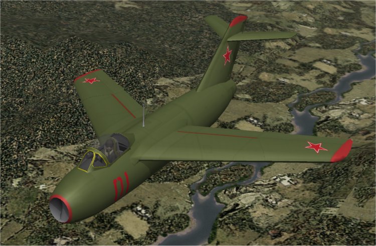 Lavochkin LA-15 "Fantail" Soviet Green skin