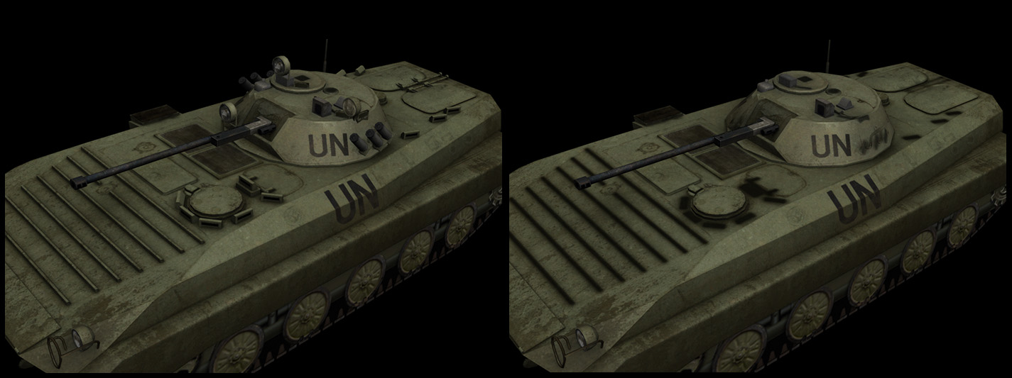 Upgrade to BMP-2 vehicle : low poly LODs