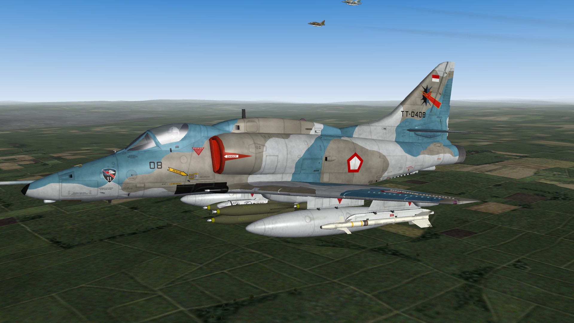 Indonesian A-4E & H Skyhawk Pack for Strike Fighters 2 by dtmdragon and Nyghtfall