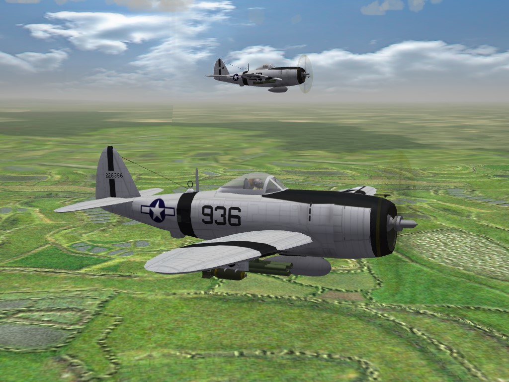 SF2 WW2 P-47D Bubbletop, 92st FS, CBI, Skin/Decal Pak