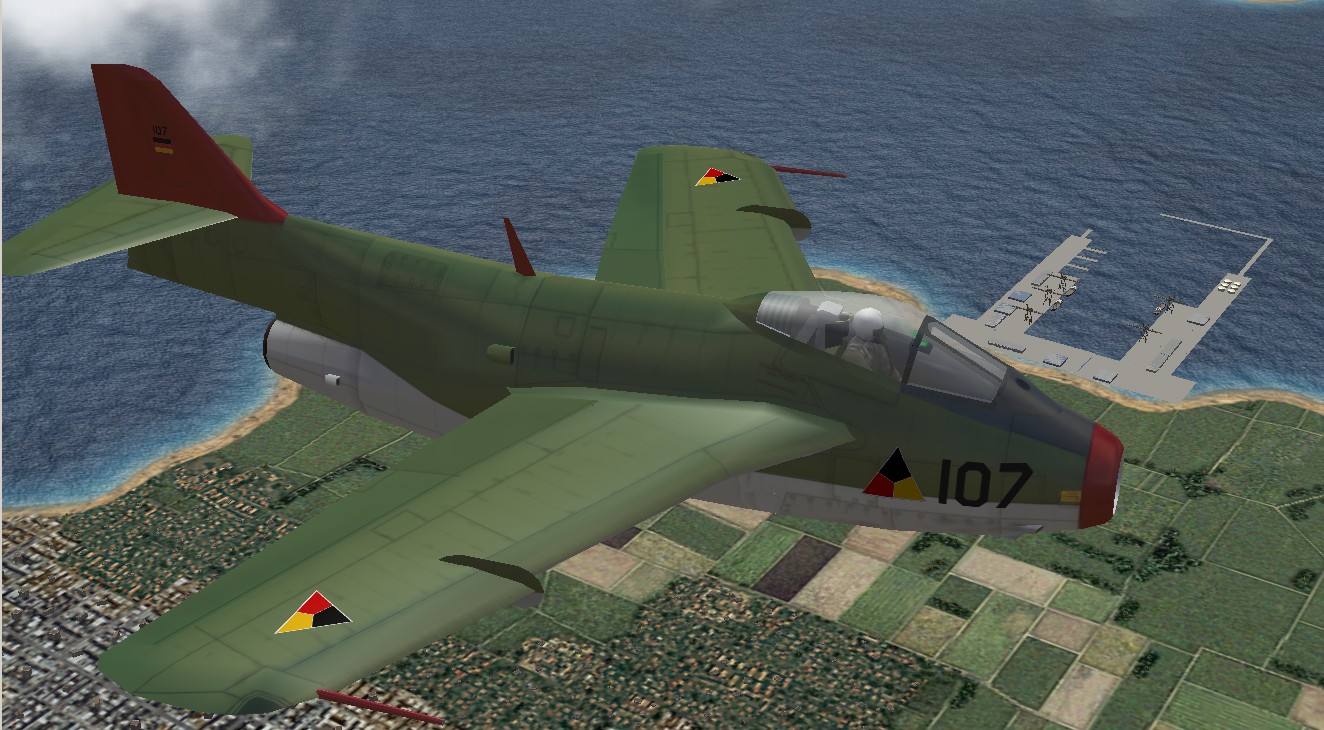 J-29TE german bottlegreen camo skin