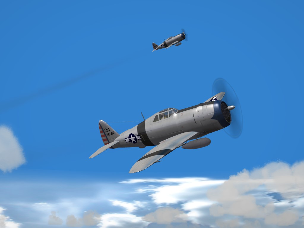 SF2 WW2 , PTO 39th FS P-47D "Razorback" Thunderbolt Skin Pak