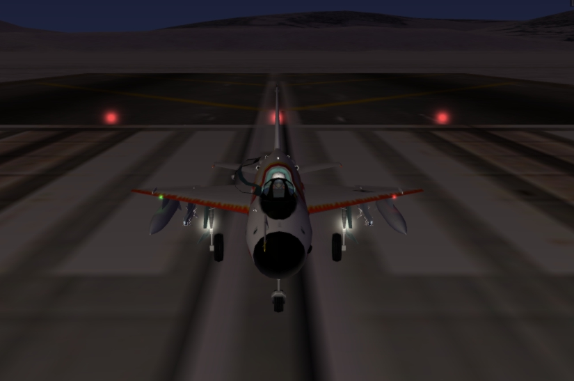 MiG-21 landing lights