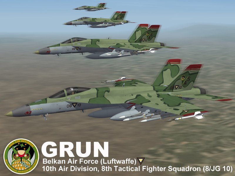 F/A-18E Grun Team (Ace Combat Zero) - Thirdwire: Strike Fighters 2 ...