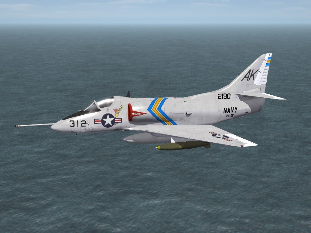 SF2 A-4B Skyhawk VA-12 Skin/Decals Pack  